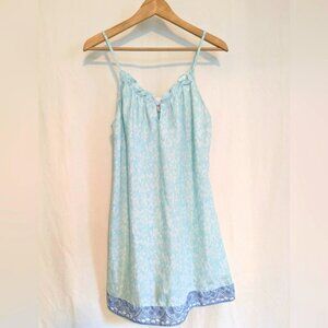 Oscar de la Renta Pink Label Nightie Lingerie Aqua / Blue Sz Med